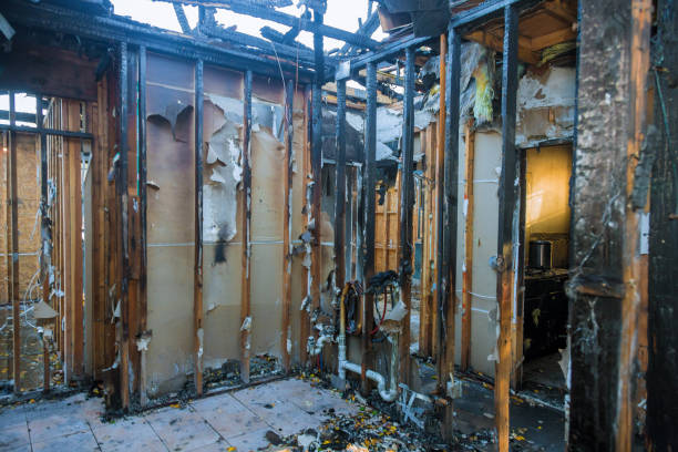 Professional Fire Damage Removal technician working in El Dorado, AR